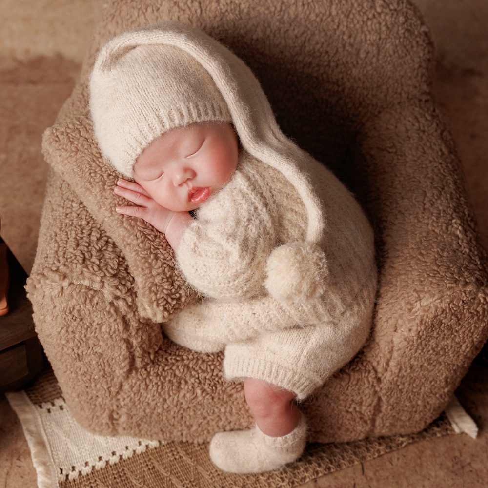 Baby Clothing Crochet - Knitted Newborn Photoshoot Outfits Long Sleeve