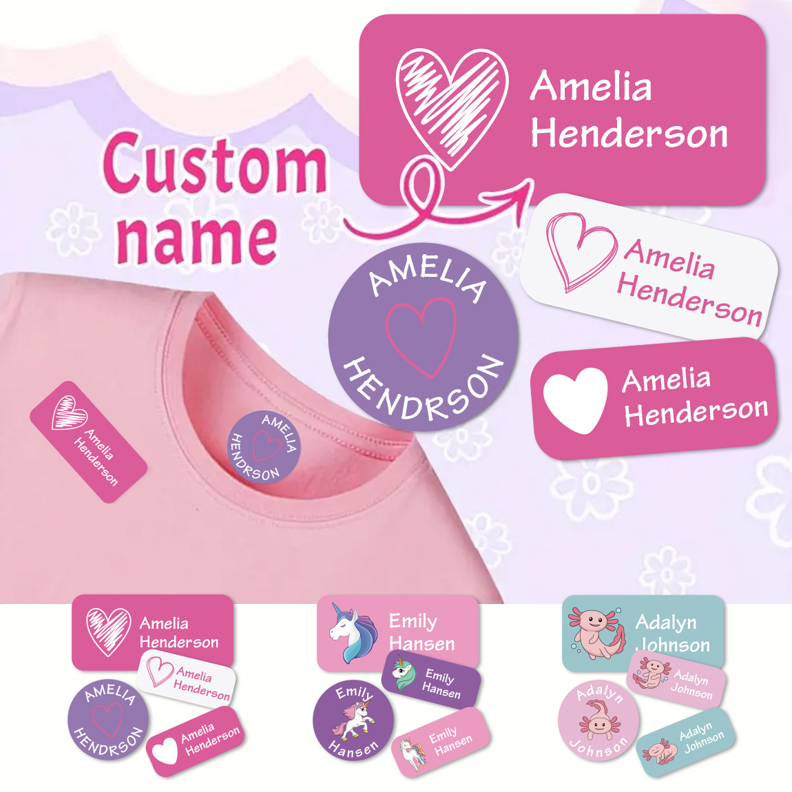 2 Sheets 140PCS Personalized N - Baby Clothing Items Names recensione e prezzo