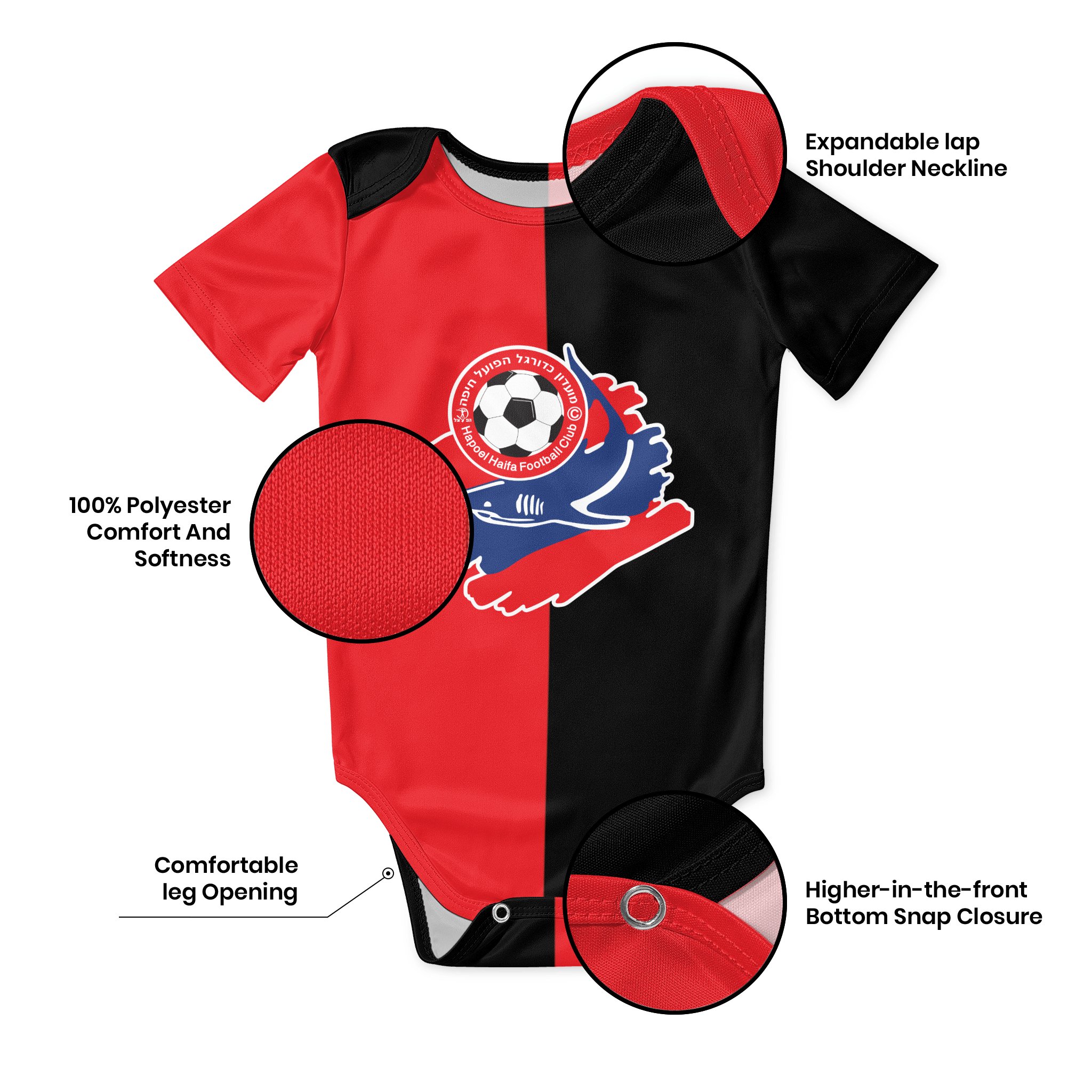 Hapoel Haifa Baby Bodysuit Uni - Baby Clothing Discount recensione e prezzo