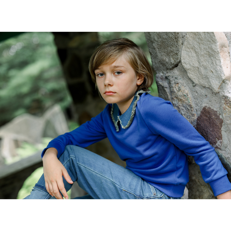 Ali Plus Aw25 Denim Collar Swe - Baby Clothing Crochet recensione e prezzo