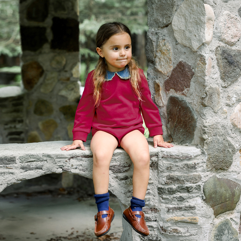 Ali Plus Aw25 Denim Collar Swe - Baby Clothing Crochet recensione e prezzo