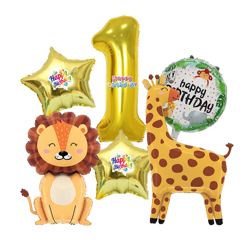 6pcs Zoo Animal Cartoon Number - Baby Zoo Clothing recensione e prezzo