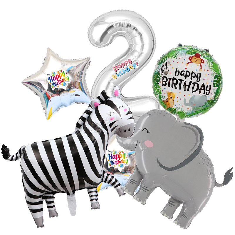 6pcs Zoo Animal Cartoon Number - Baby Zoo Clothing recensione e prezzo