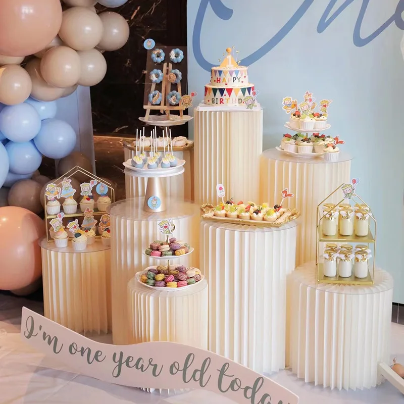 Folding Paper Cake Stand Weddi - Baby Clothing Rack For Baby Shower recensione e prezzo