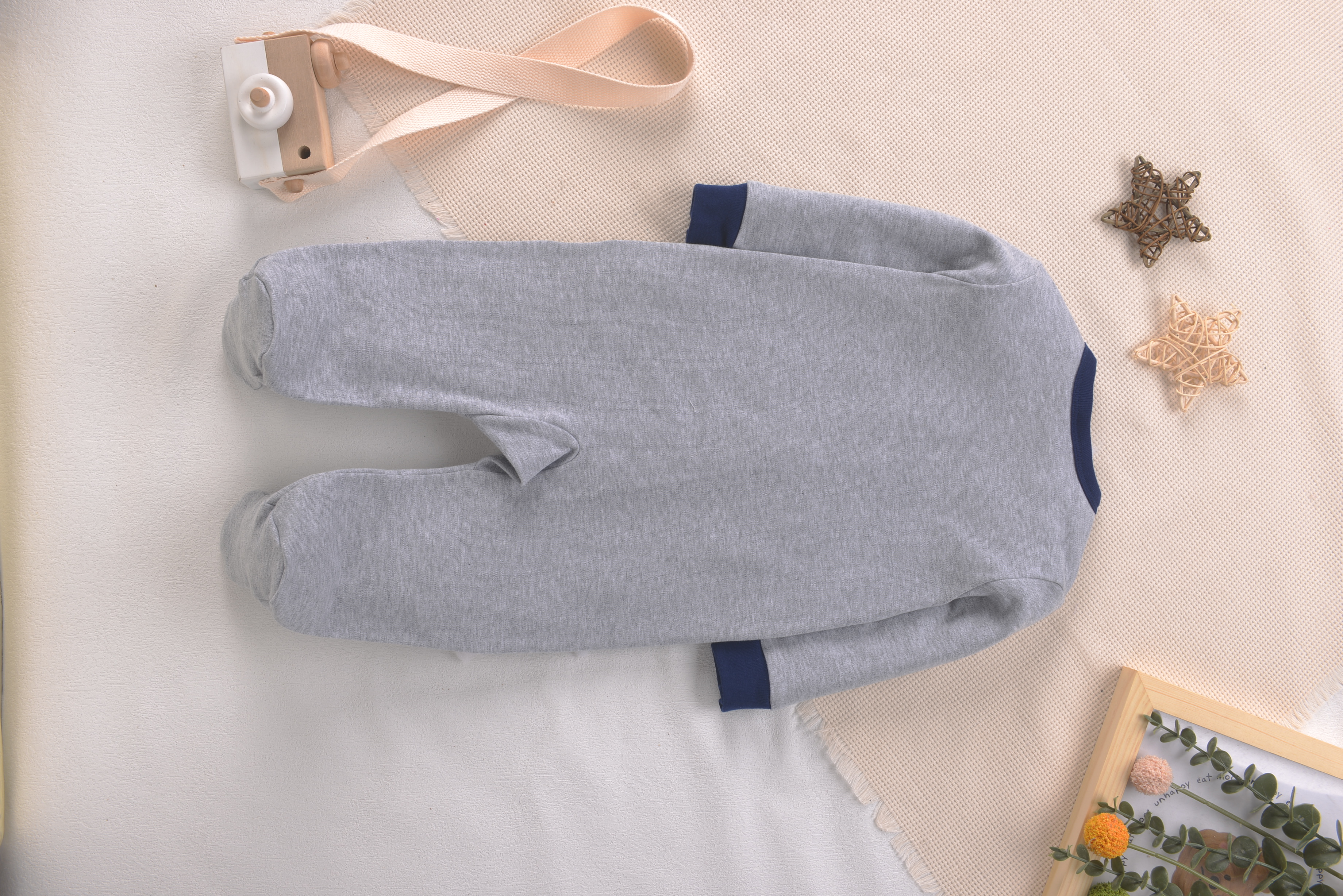 Grey Soft Cotton Baby Footed R - Romper Onesie Baby recensione e prezzo