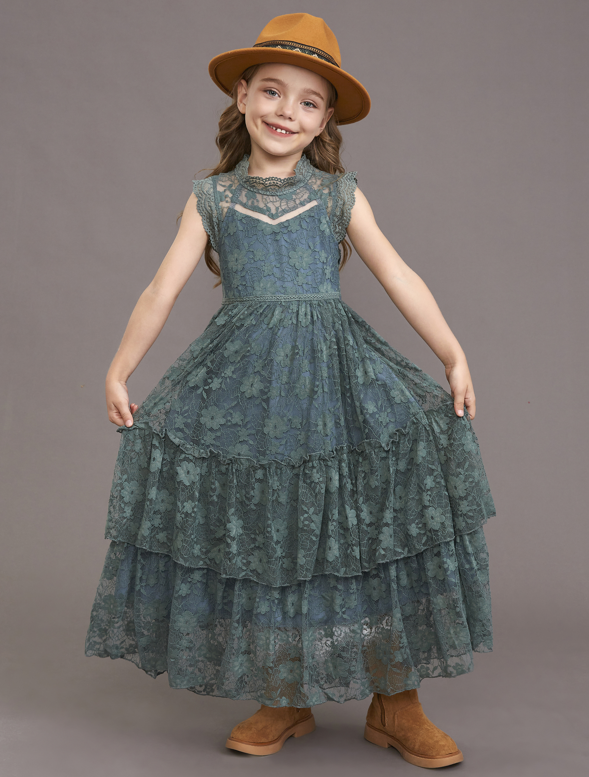 Girls Flower Dress Lace Cotton - Baby Clothing Discount recensione e prezzo
