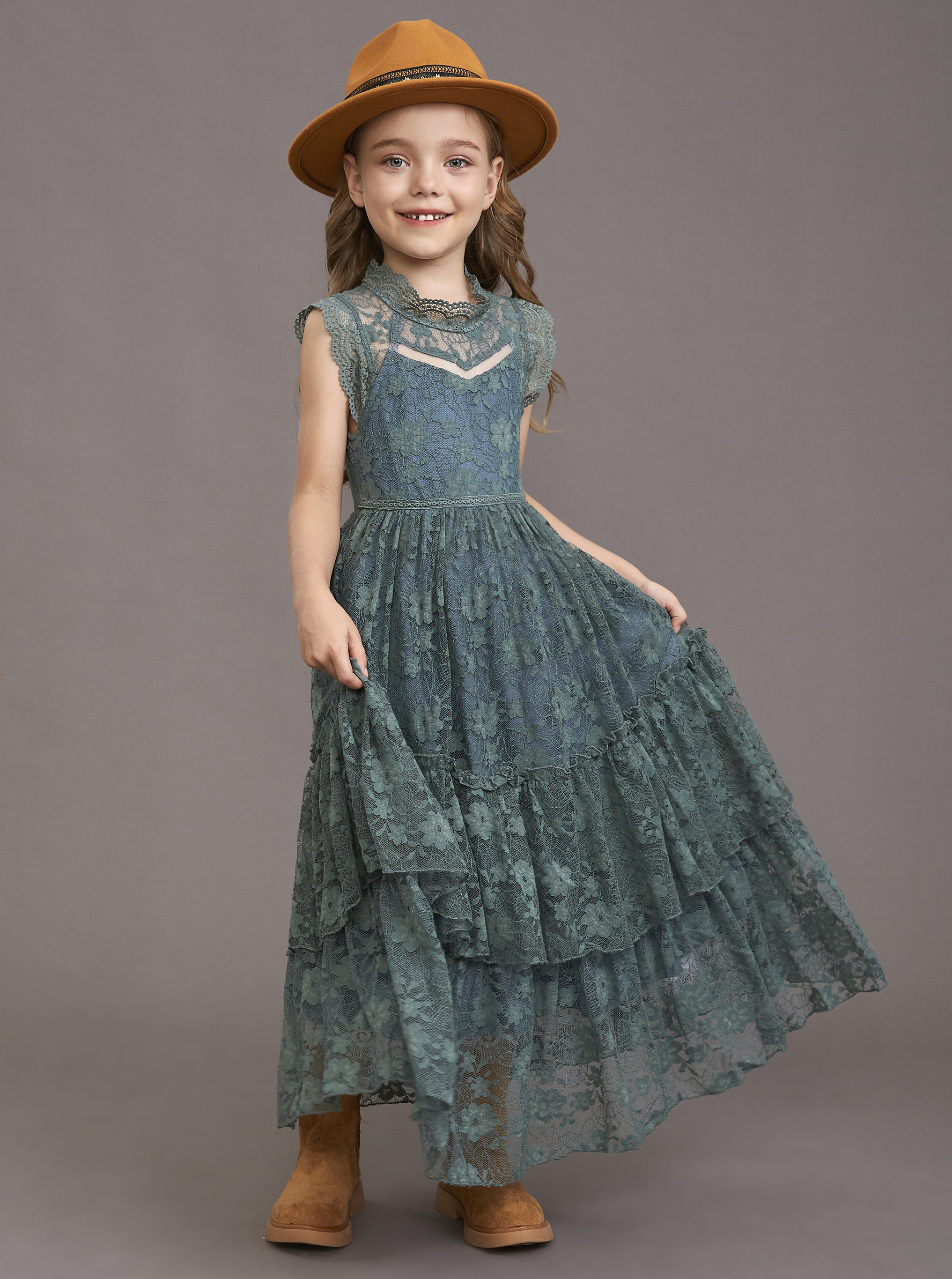 Girls Flower Dress Lace Cotton - Baby Clothing Discount recensione e prezzo