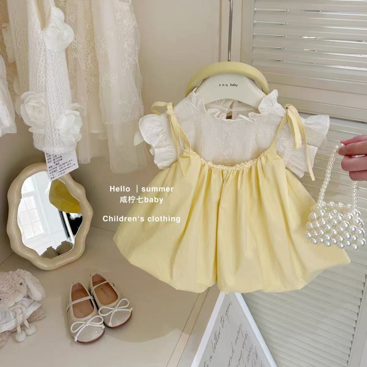 Baby Girl Suspender Dress Set  - Baby Clothing Korea recensione e prezzo