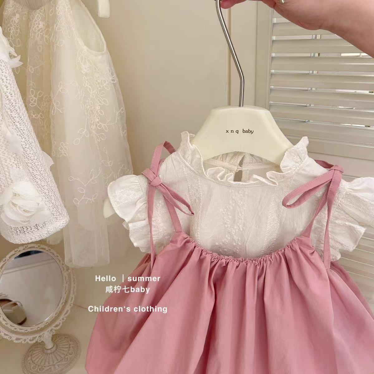 Baby Girl Suspender Dress Set  - Baby Clothing Korea recensione e prezzo