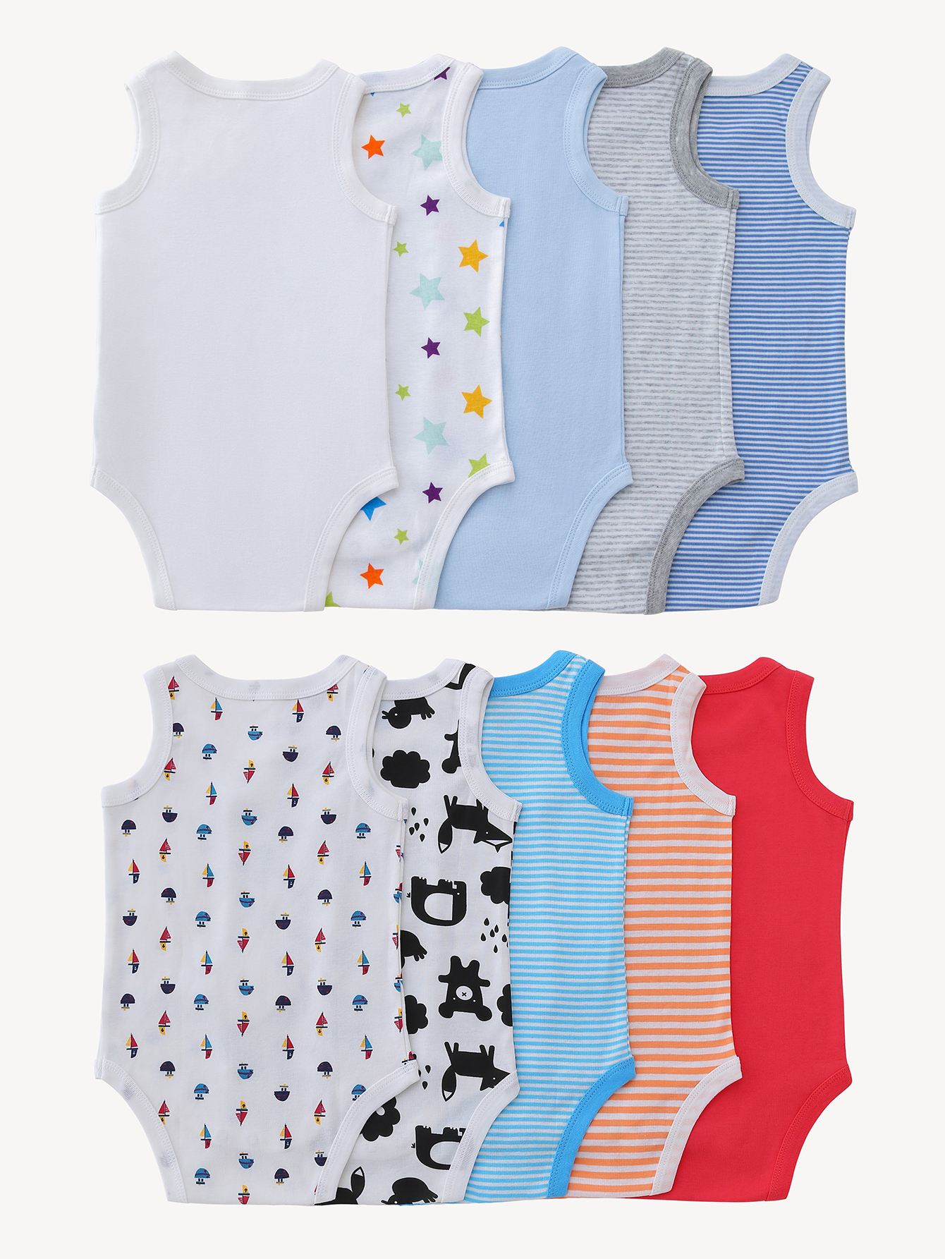 7pcs Random Newborn Clothing C - Bamboo Bodysuit Baby recensione e prezzo