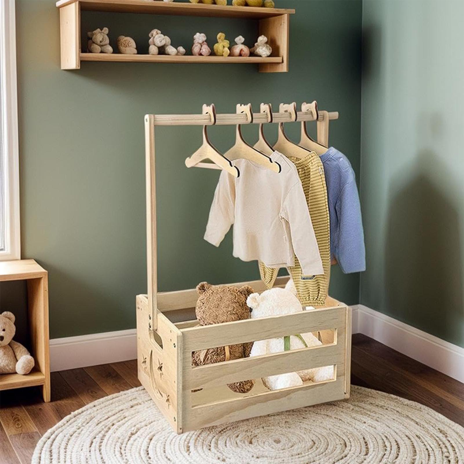 Baby Clothes Storage Box With  - Baby Clothing Rack For Baby Shower recensione e prezzo
