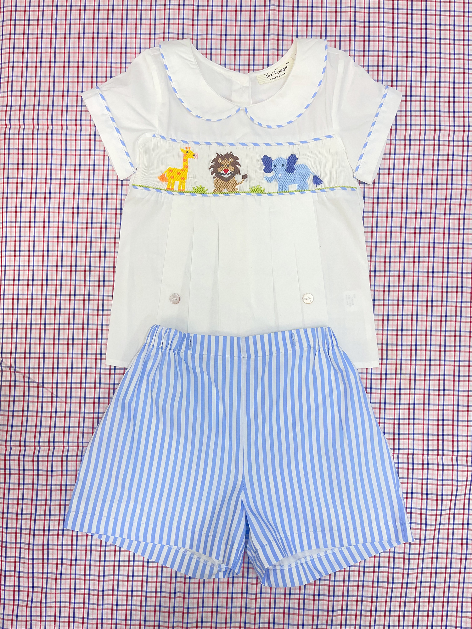 Summer Boys Zoo Smocking Set P - Baby Zoo Clothing recensione e prezzo