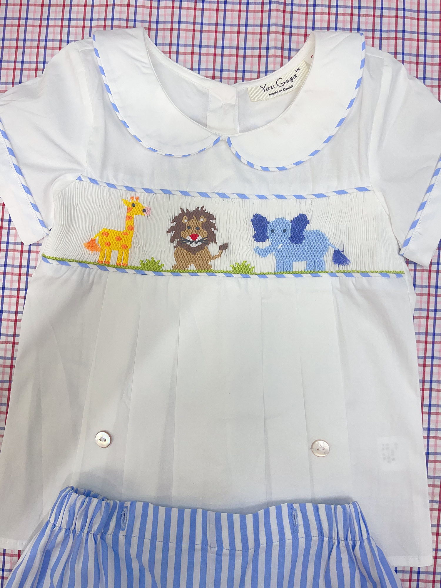 Summer Boys Zoo Smocking Set P - Baby Zoo Clothing recensione e prezzo