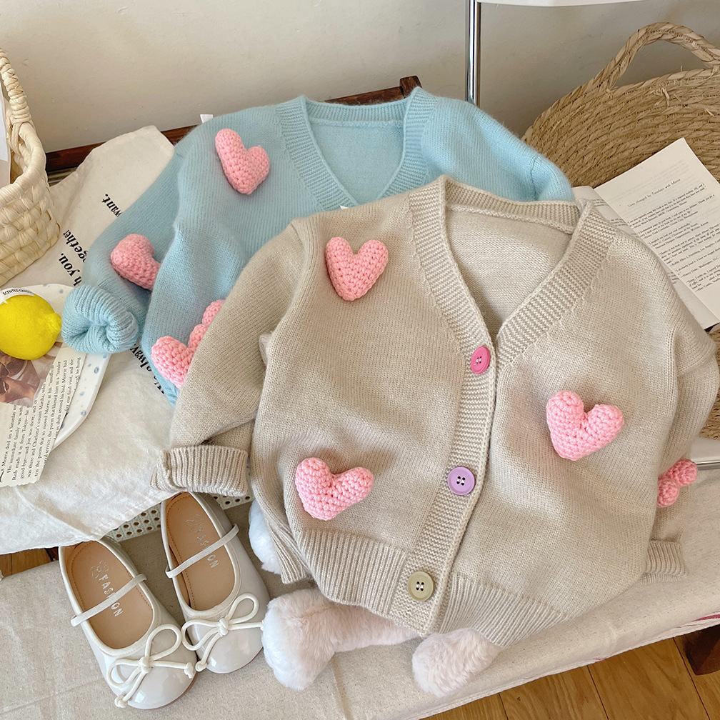 Girls Sweaters Coat Three-Dime - Baby Clothing Korea recensione e prezzo