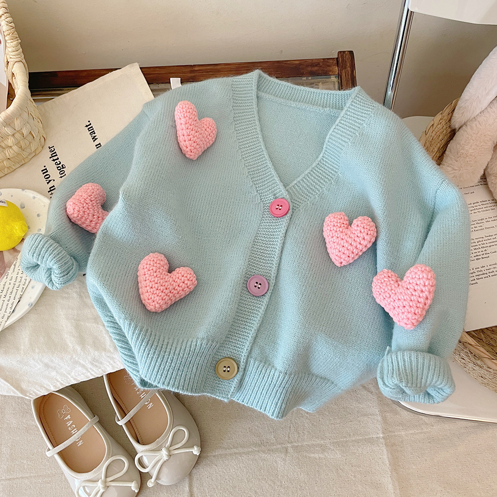 Girls Sweaters Coat Three-Dime - Baby Clothing Korea recensione e prezzo