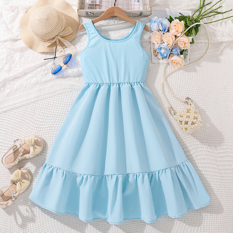 Baby Blue color Sleeveless Rou - Baby Clothing Korea recensione e prezzo
