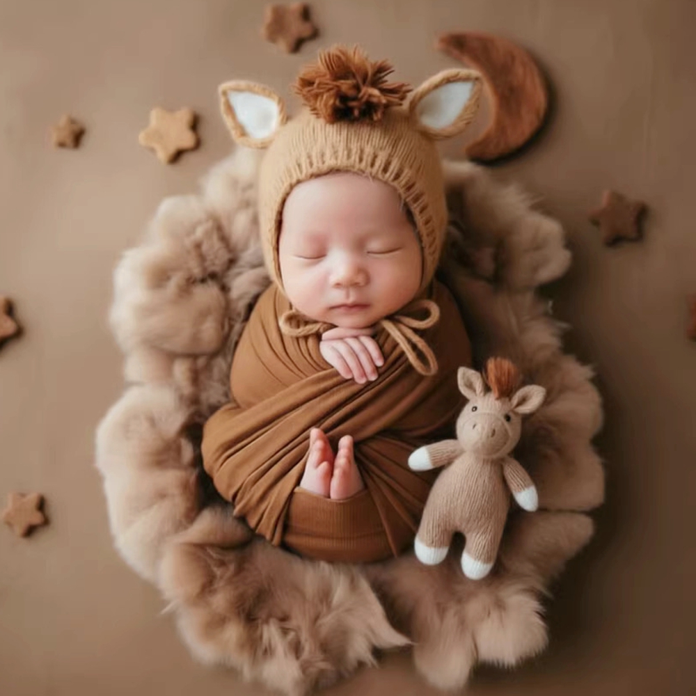 Knitted Horse Hat with Doll Ne - Baby Hat Beanie recensione e prezzo