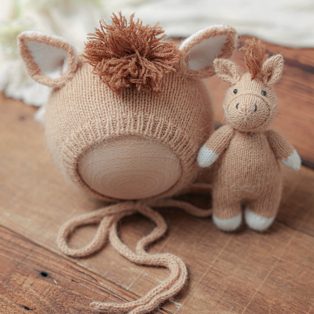 Knitted Horse Hat with Doll Ne - Baby Hat Beanie recensione e prezzo