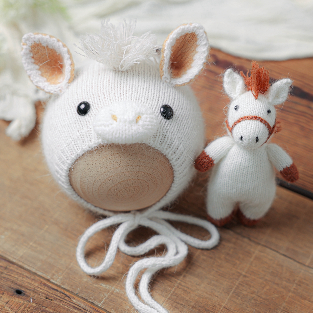 Knitted Horse Hat with Doll Ne - Baby Hat Beanie recensione e prezzo