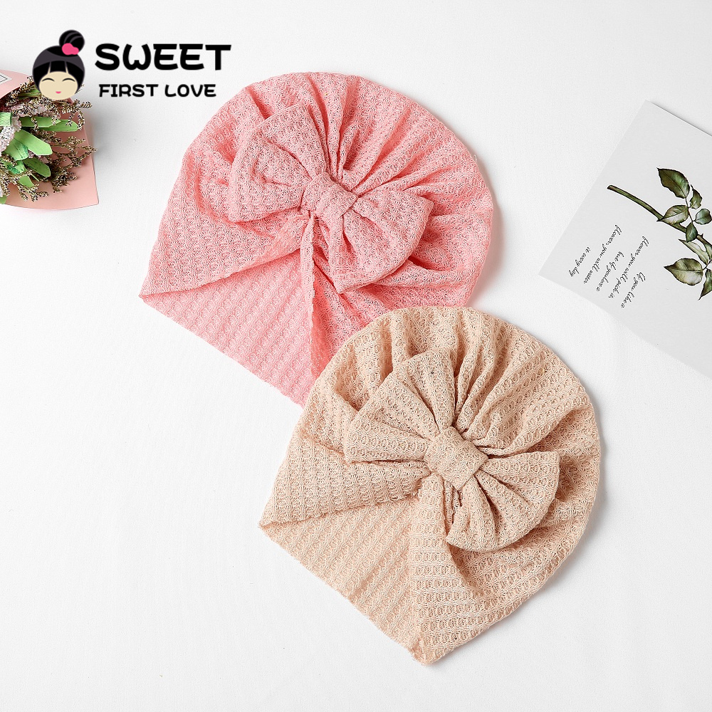 Waffle Bowknot Newborn Baby Gi - Baby Hat Beanie recensione e prezzo