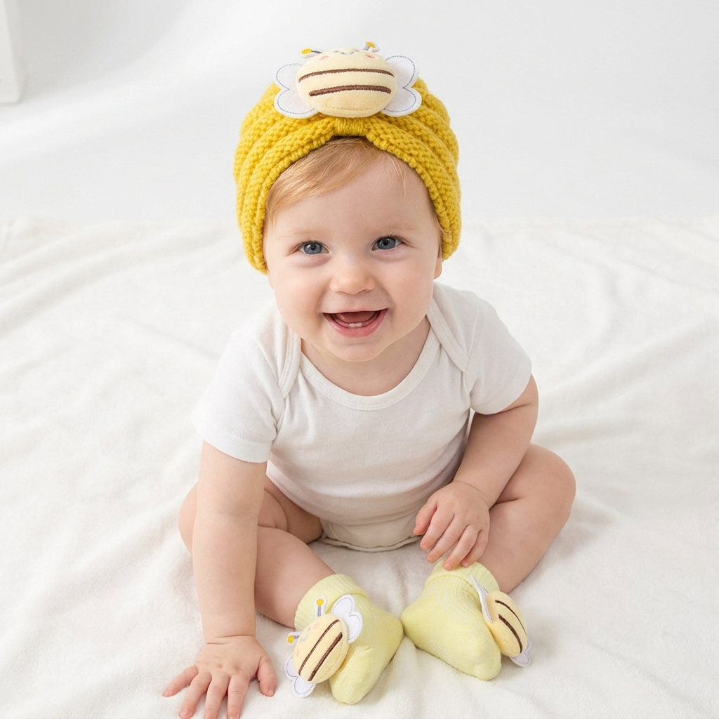 2Pcs/Set Baby Knitted Turban H - Baby Hat Beanie recensione e prezzo