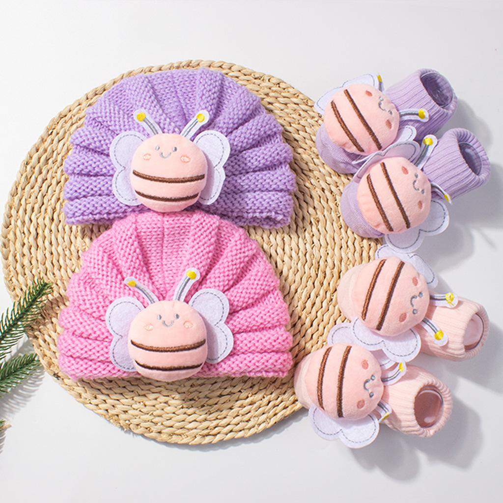 2Pcs/Set Baby Knitted Turban H - Baby Hat Beanie recensione e prezzo