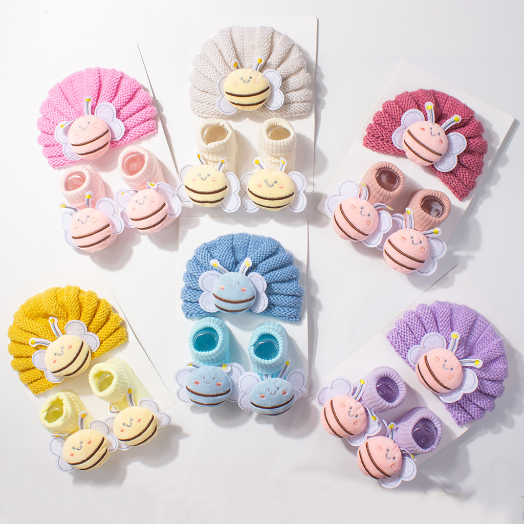 2Pcs/Set Baby Knitted Turban H - Baby Hat Beanie recensione e prezzo